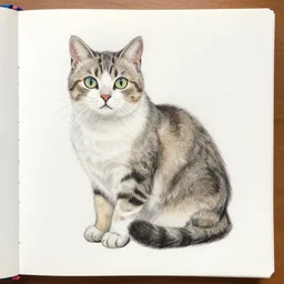 drawing of cat