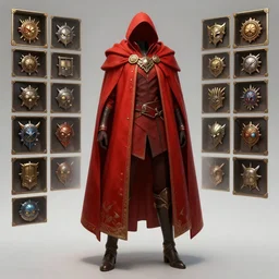 MMO inventory art of a red cape.