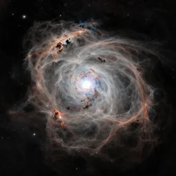 a photo of the geometric nebula by hubble
