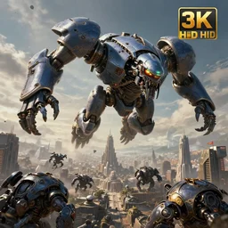 zerg hovering above protoss city, uhd 4 k, artstation, hdr, 4 k, incredible detail, cinematic lighting, unreal engine 5, 8 k resolution, attacking protoss, crushing units, super realism, ultra view