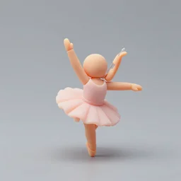an miniature ballet dancer made of silicone shaders, isometric, 1 0 0 mm, studio lighting, by pocoyo style, detailed, centered