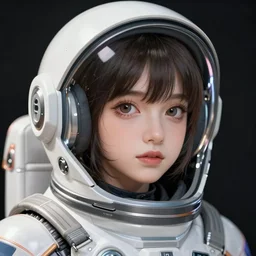 portrait Anime space cadet girl cute-fine-face, pretty face, realistic shaded Perfect face, fine details. Anime. realistic shaded lighting by Ilya Kuvshinov Giuseppe Dangelico Pino and Michael Garmash and Rob Rey, IAMAG premiere
