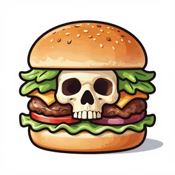 Skeleton of a burger diagram