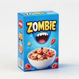 zombie cereal box design