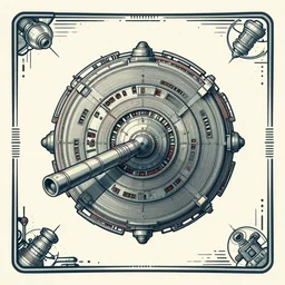 design only, retro future nuclear reactor core control rods designs borders lines decorations space machine. muted colors, by jean - baptiste monge
