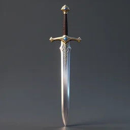 the sword of the gods, sharp blade, fantasy, high - level longsowrd, magical sword, concept render, front, octane, trending on artstation. unreal engine 5.