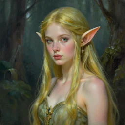 A beautiful Elf woman by larry Elmore
