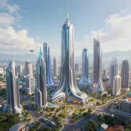 futuristic indonesian city in 2 0 7 7
