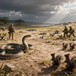 army of snakes and squirrels battlefield