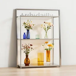 flower retail, minimal, stainless steel and color glass, feminine, frame magazine, archidaily