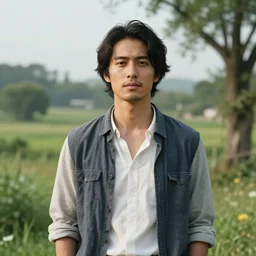 a portrait of a character in a scenic environment by Robin Derrick