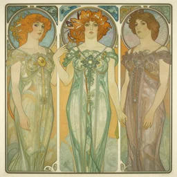 an art nouveau portrait in the style of anna dittmann and donato giancola and virgil finlay.