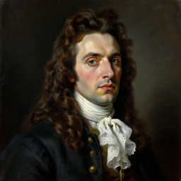 portrait of Cyrano de Bergerac, dramatic, high contrast, theatrical, lumnious, cinematic lights, oil canvas by Katalin Szegedi