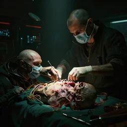 ripper doc surgery corpse. low light. Cyberpunk 2077. CP2077. 3840 x 2160
