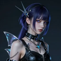 cyberpunk fairycore. By Konstantin Razumov, highly detailed