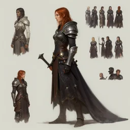 side profile concept art by thomas blackshear with imogen poots as a gloomhaven paladin matte painting by and hsiao ron chen, artgerm, lawren harris, eve ventrue, magali villeneuve, jeremy lipkin, rob rey, christophe vacher