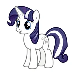 Twilight Sparkle from My Little Pony: Friendship is Magic, uncolored black and white page from a coloring book, clean line art, no color