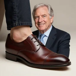 A shoe that looks like Dr. Phil