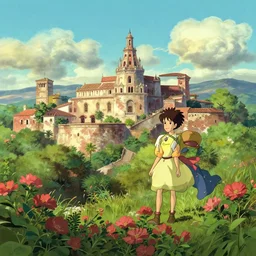 a wholesome animation key shot of a sunny mexico panorama, studio ghibli, pixar and disney animation, sharp, rendered in gouache painting, anime gouache key art by greg rutkowski, bloom, dramatic, dynamic lighting