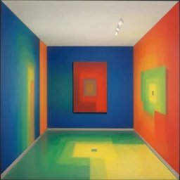 colorful equirectangular room by escher