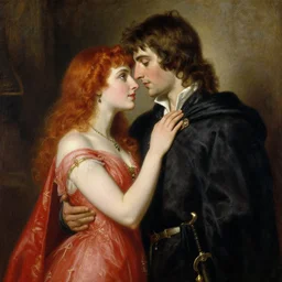 attractive arthur pendragon in love with attractive male merlin the mage. they are in love. highly detailed painting by gaston bussiere, craig mullins, j. c. leyendecker