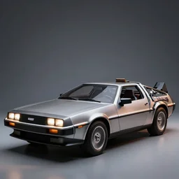 fine art studio photo of delorean from bttf, traveling in time, ultra - realistic and intricate, epic lighting