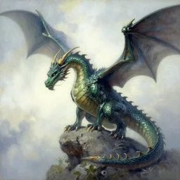 dragon by Thomas Kinkade
