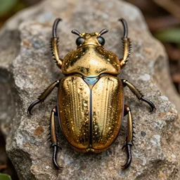 golden gem - encrusted beetle