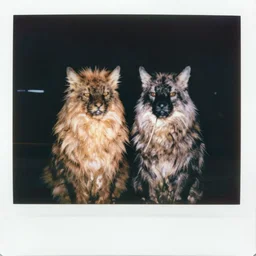Polaroid photo of two Khajiit, 1967
