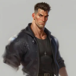 character concept portrait, kj apa, digital painting, concept art, smooth, sharp focus, illustration, art by jack kirby