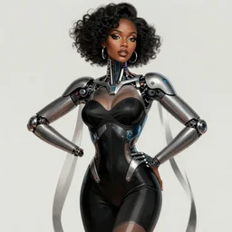 portrait of an absurdly beautiful, graceful, sophisticated, fashionable african cyberpunk mechanoid gravure idol, ultrafine hyperdetailed illustration by irakli nadar, matt wisniewski style, marvel comics, intricate linework, porcelain skin, neon jellyfish headdress, ivory carved ruff, unreal engine 5 highly rendered, global illumination, radiant light, detailed and intricate environment