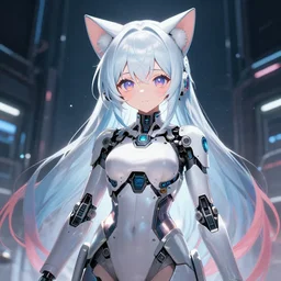 anime transhumanist catgirl