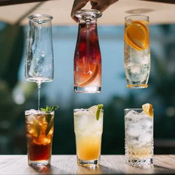 the drinks are served upsidedown