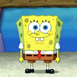 spongebob in the style of h. r. geiger