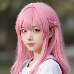 tracer with pink hair