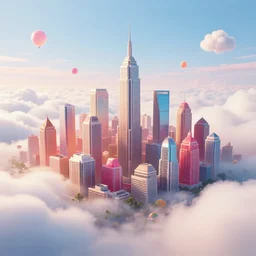 candy city in the clouds