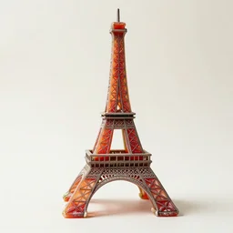 A Recreation of the Eiffel Tower Made Out Of Licorice