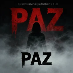 promotional poster for a horror movie called paz, black background, fog, hyperdetailed, artstation, cgsociety, 8 k