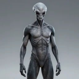 exophilia, handsome, man, gray alien race, artstation