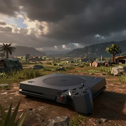 screenshot of forza horizon on the psx, low poly, low graphics, low resolution