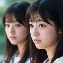 1 9 9 0 s, unbelievably beautiful, perfect, dynamic, epic, cinematic 8 k hd movie shot of two semi - close - up japanese beautiful cute young j - pop idols actresses girls, they express joy and posing together. by a chinese movie director. motion, vfx, inspirational arthouse, high budget, hollywood style, at behance, at netflix, with instagram filters, photoshop, adobe lightroom, adobe after effects, taken with polaroid kodak portra