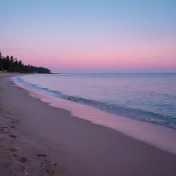 synthwave beach, bay, evening, ambient, perfection