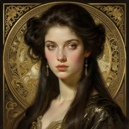 portrait of cyberpunk vi, intricate, elegant, highly detailed, digital painting, artstation, concept art, smooth, sharp focus, illustration, art by artgerm and greg rutkowski and alphonse mucha and william - adolphe bouguereau
