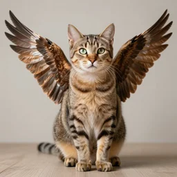 cat with bird wings