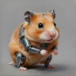 an organic bio - mechanical hamster, moebius, chris foss, paul lehr, highly detailed, sharp, oil on canvas, 8 k, 4 k