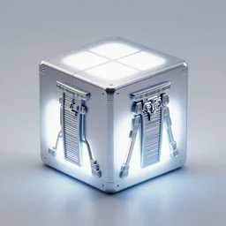 symmetry!! aztec prince of technology, solid cube of light, hard edges, product render retro - futuristic poster scifi, lasers and neon circuits, handsome aztec prince, intricate, elegant, highly detailed, digital painting, artstation, concept art, smooth, sharp focus, illustration, dreamlike, art by artgerm