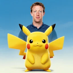 movie poster starring Mark Zuckerberg as Pikachu