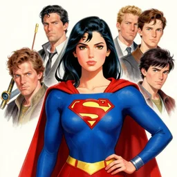 A portrait of Superwoman , by Stanley Artgerm Lau, WLOP, Rossdraws, James Jean, Andrei Riabovitchev, Marc Simonetti, and Sakimichan, tranding on artstation