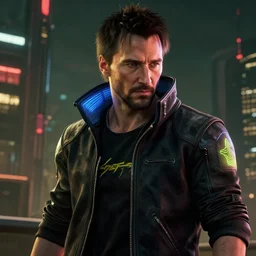 keanu reeves in cyberpunk 2 0 7 7, hd, full hd, best quality