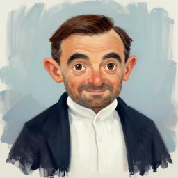artwork of mr beans by ross tran, by anato finnstark, brush strokes, 4 k resolution